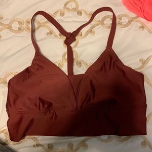 Aerie Maroon Sports Bra